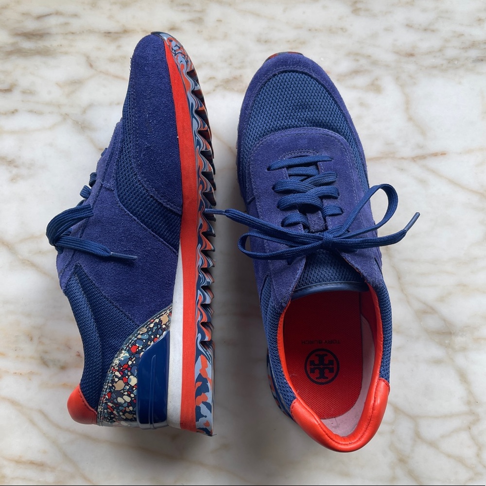 Tory Burch Festival Sawtooth Logo Sneaker